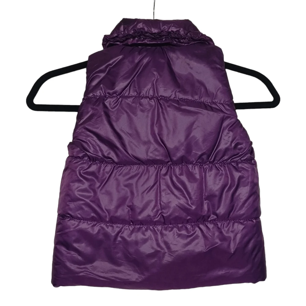 CALVIN KLEIN JEANS Purple Puffer Snap Button Front Vest Jacket 4T